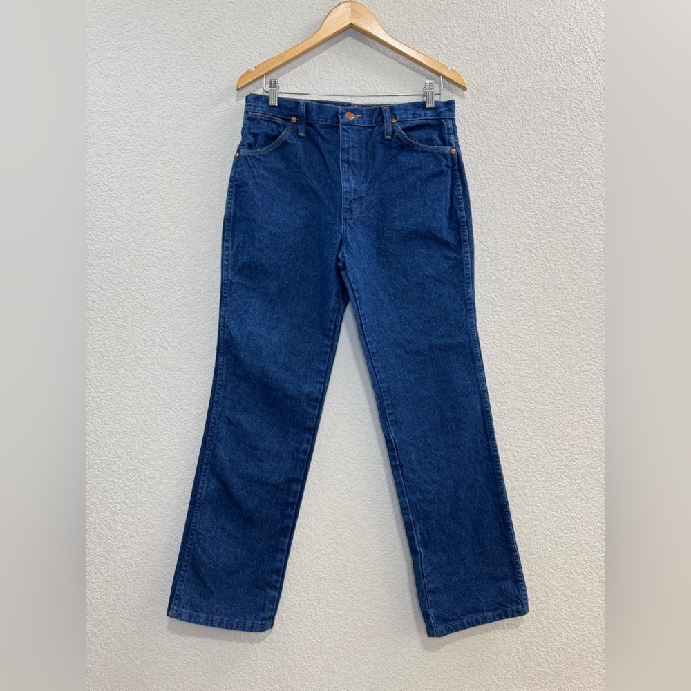 Wrangler Vintage Dark Wash Straight Jeans (Waist 31, Inseam 29) - Picture 2 of 9